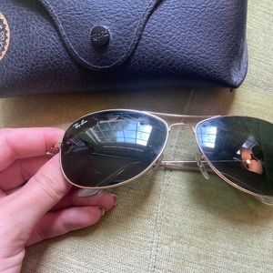 RayBan Cockpit Glasses in Silver and Ombre Ray-Ban Cockpit RB3362 003/32 Sunglasses Silver/Grey main image 2